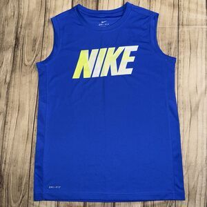 Boys Nike Dri-Fit Blue Large Tank Top